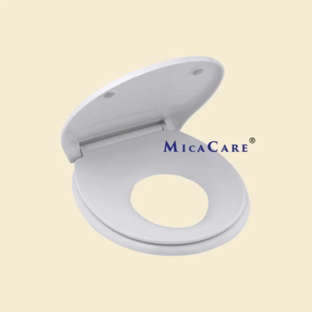 Soild Plastic Raised Toilet Seat with Detachable Handles and Lid