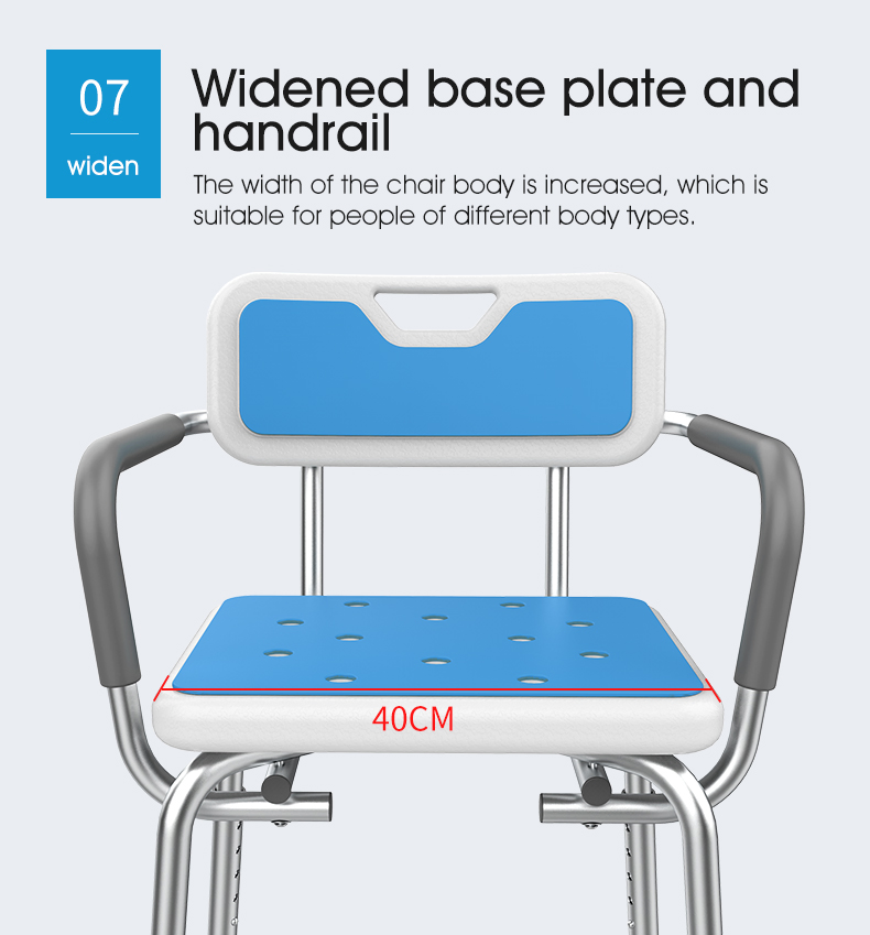 Medical-Grade Aluminum Bath Transfer Bench for Elderly Safety