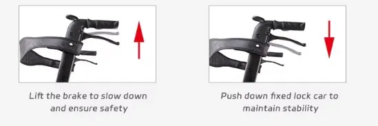 Double functions of brake