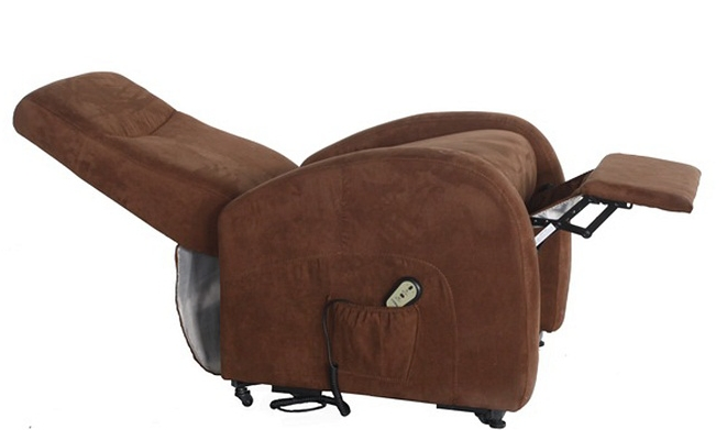 Folding Electric Wheelchair Brother Anti-Spill Fabric Option Medical Lift Recliner