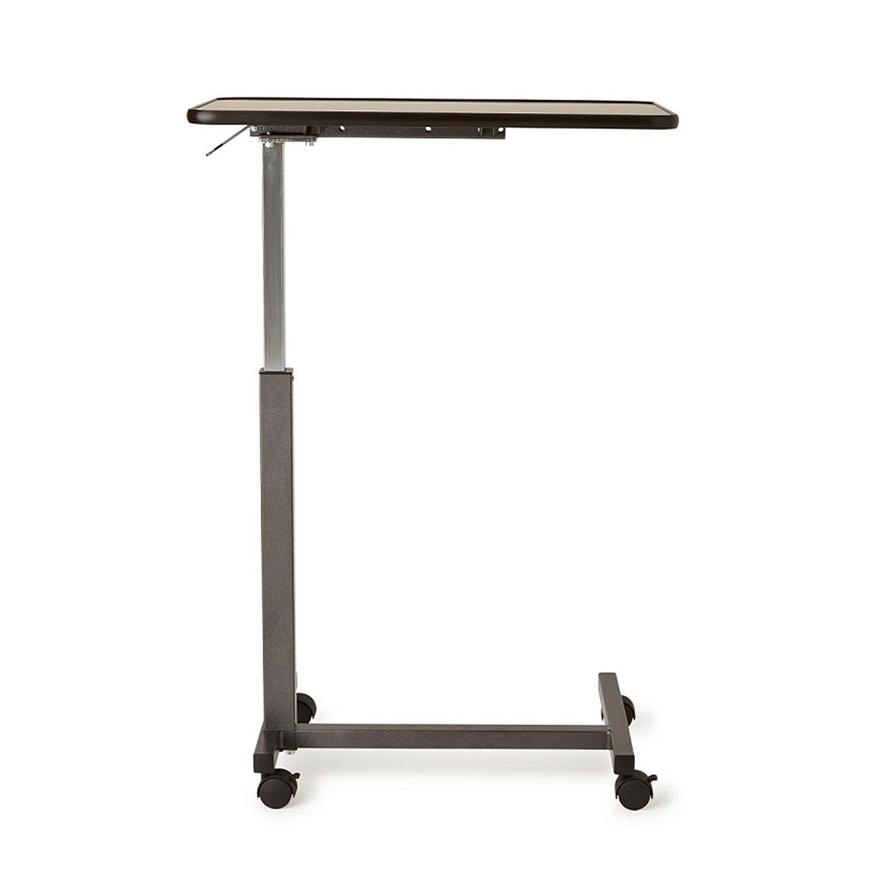 Hospital Grade Mobile Overbed Table with Adjustable Height Feature