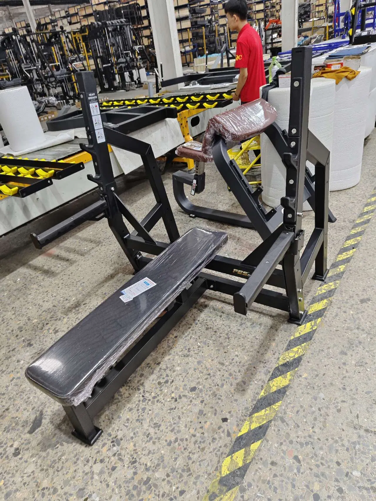 Shandong Machinery and Equipment Cheap Gym Equipment Flat Bench
