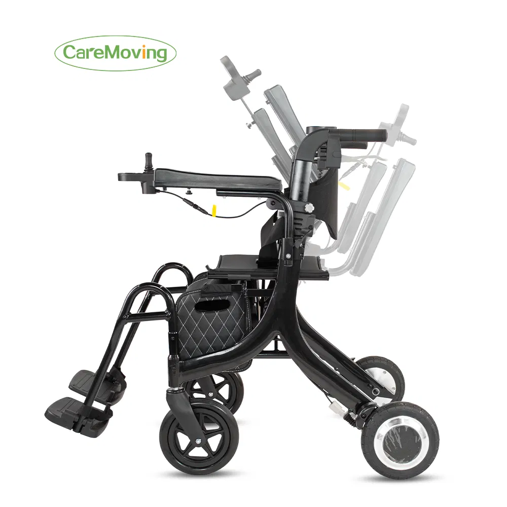 Motorized Walking Aid Wheelchair Rollator with Lightweight Aluminum Alloy Frame and Seat