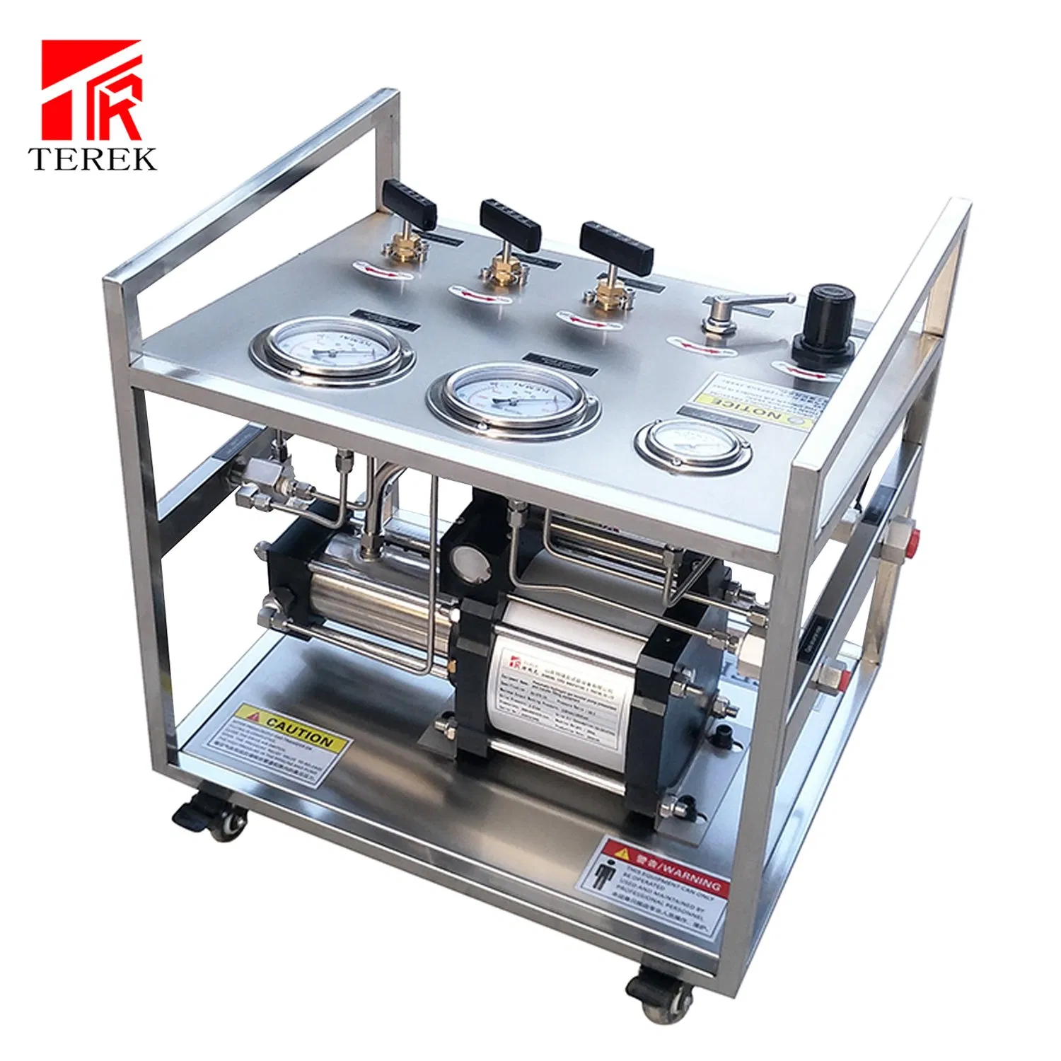 LPG Gas Cylinder Filling Machine CO2 Gas Booster Pump Gas Pressurization System Leak Test Bench