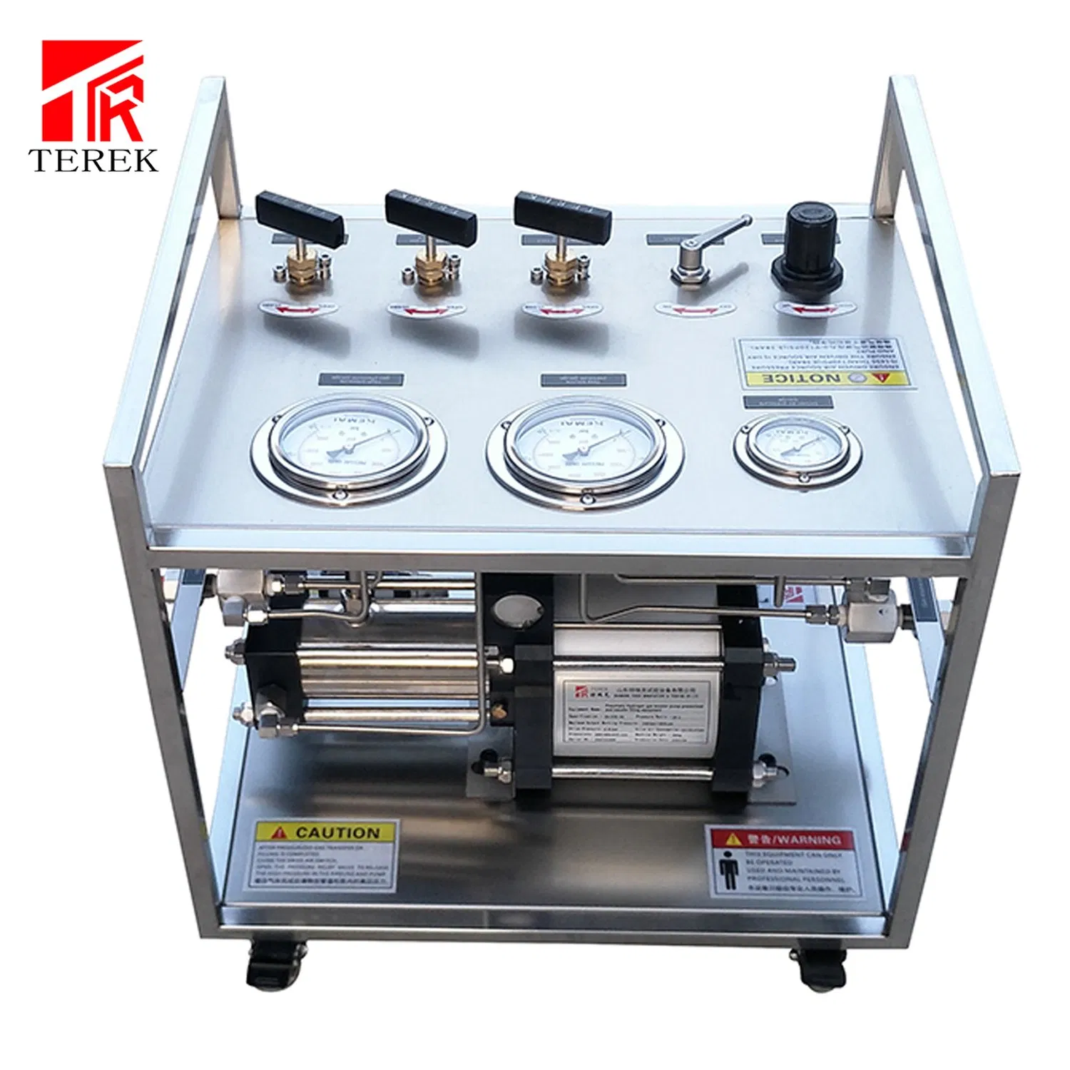 Gas Transfer Pump Terek Adjustable Output Pressure Gas Pressurization System Leak Test Bench