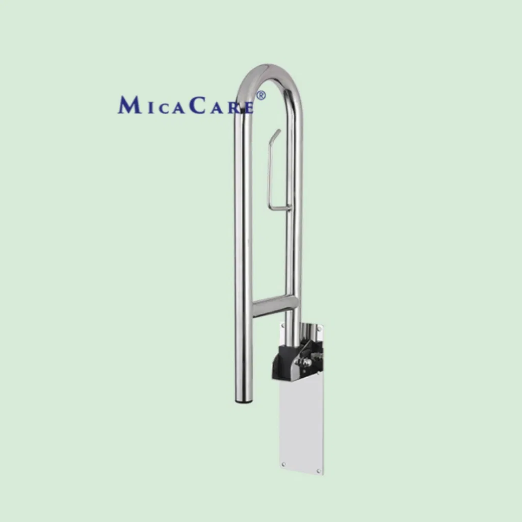 Disabled Flip-up Grab Bar with Paper Holder 24 Inch Bathroom Safety