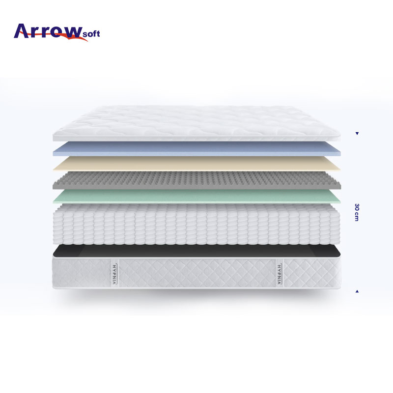 Spring Coil Bed Mattress Memory Foam King Size Mattress Anti Decubitus Mattress