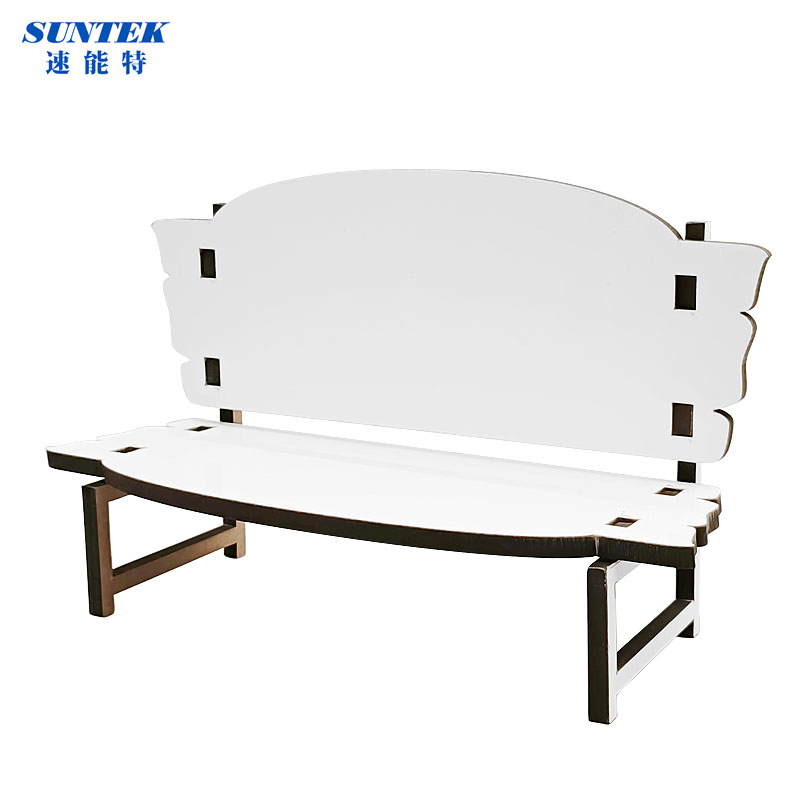 Customized Heat Transfer White Sublimation MDF Hardboard Memorial Bench