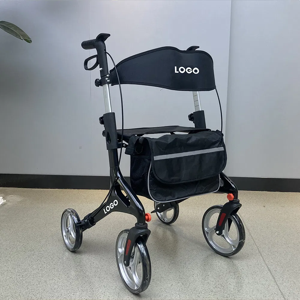 Sturdy Mobility Disabilities Walker Rollator with Seat for Stability