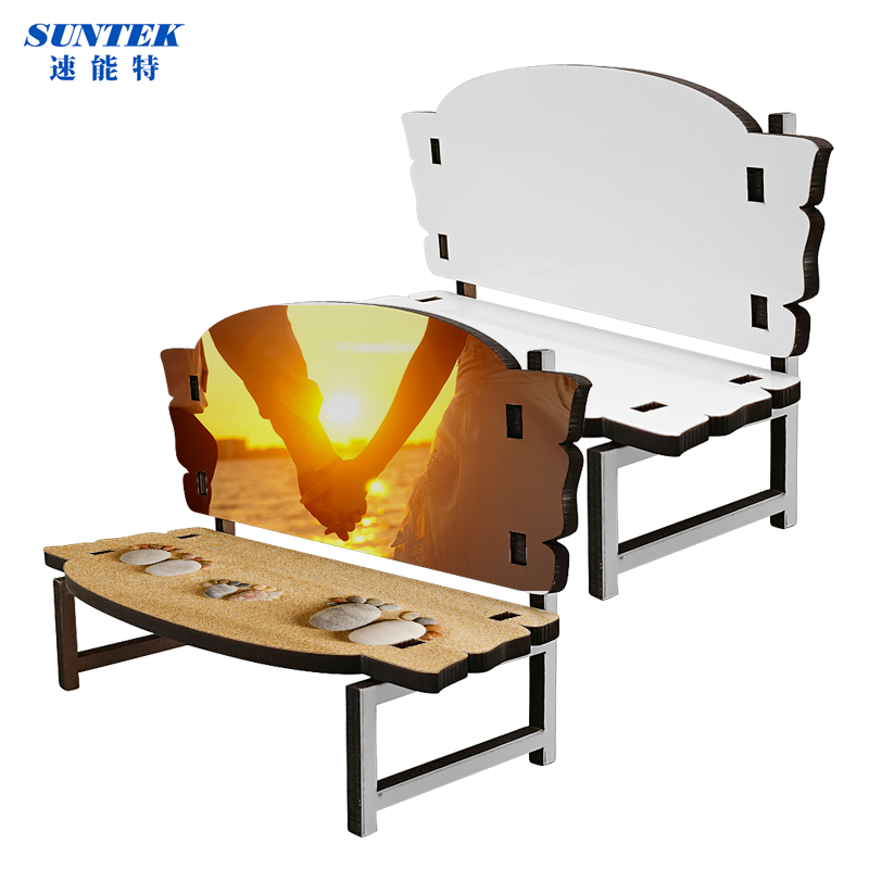 Customized Heat Transfer White Sublimation MDF Hardboard Memorial Bench