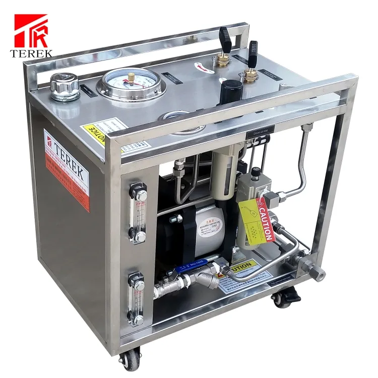 Pneumatic Driven Liquid Transfer Pressure Pump Testing Bench