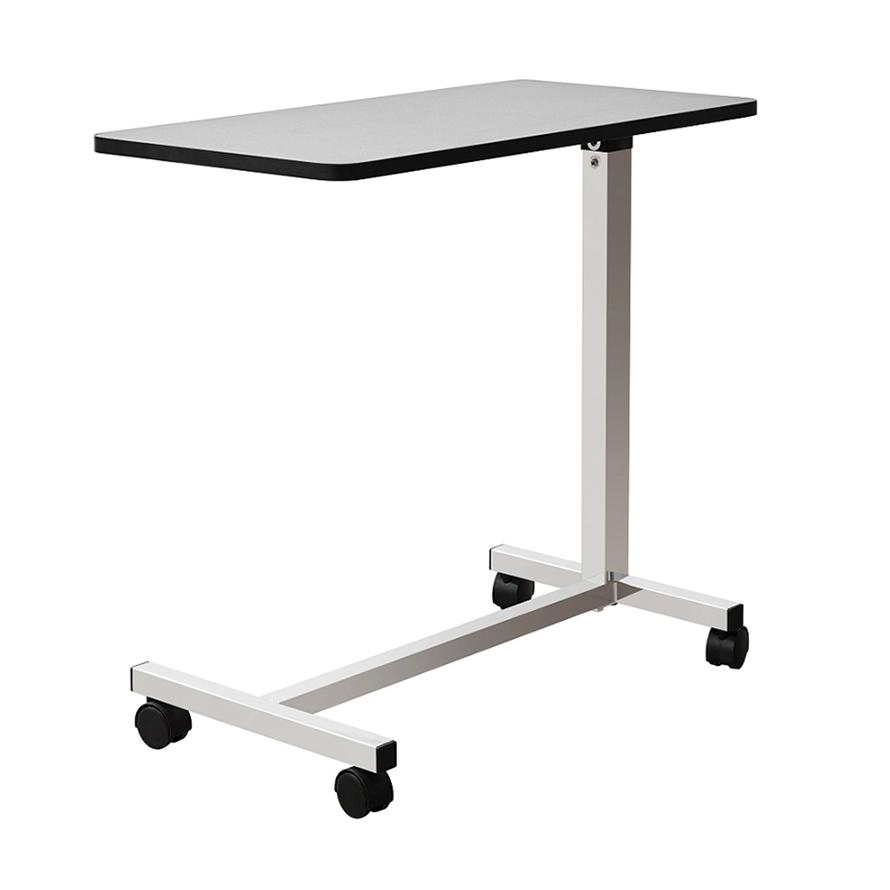 Hospital Grade Mobile Overbed Table with Adjustable Height Feature