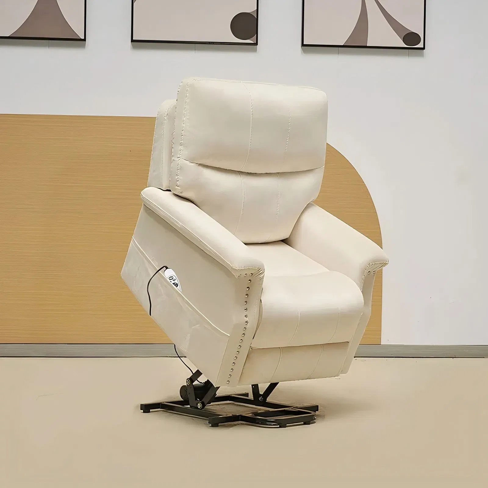 Huayang Living Room Recliner Velvet Sofa Luxury Electric Elderly Lift Chair