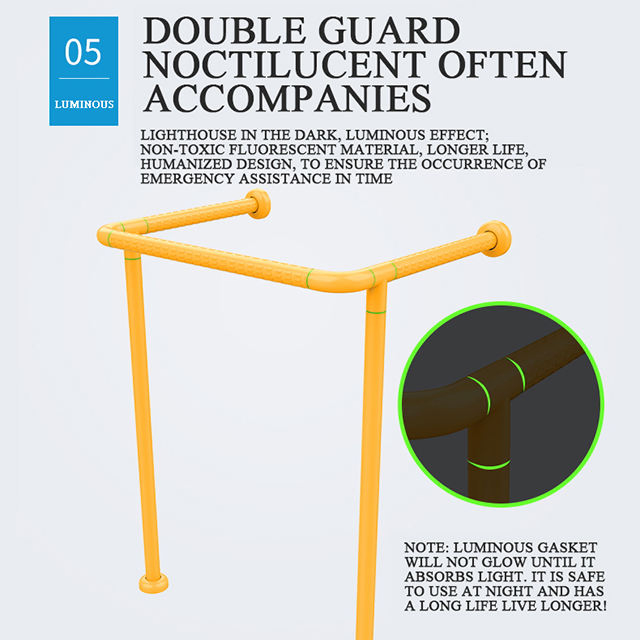 Disabled Elderly Handicap Safety Shower Handrails Anti Slip Bathroom Support Stainless Steel Toilet Grab Bar