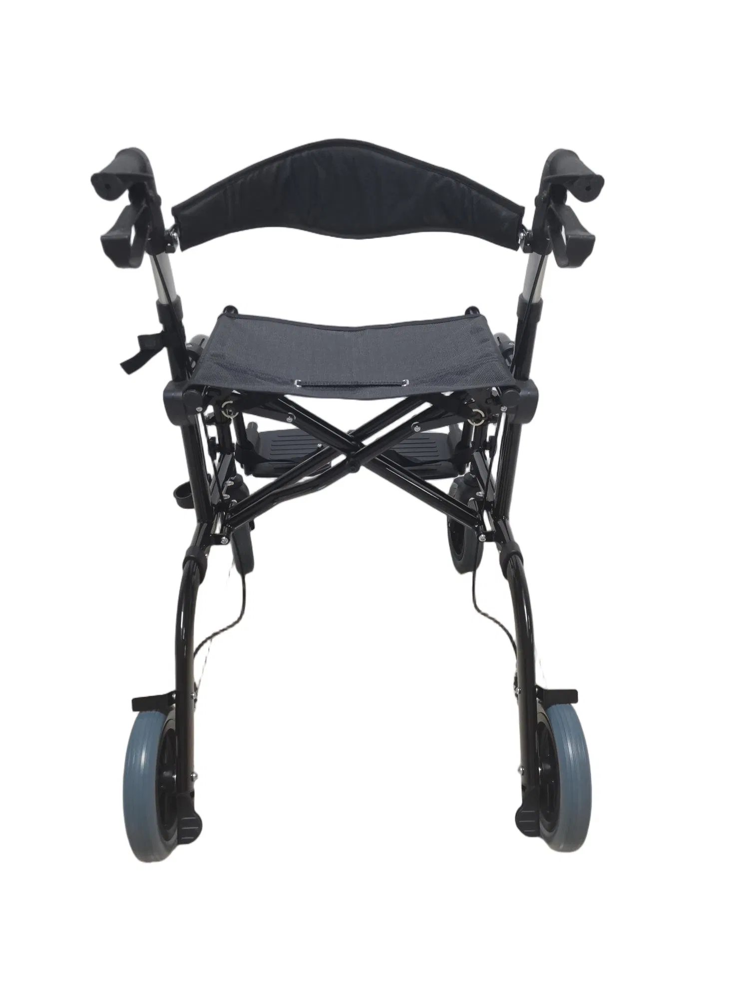 Walker Rollator for Seniors, Foldable Mobility Rollator with Seat and Bag, All Terrain Width Wheel