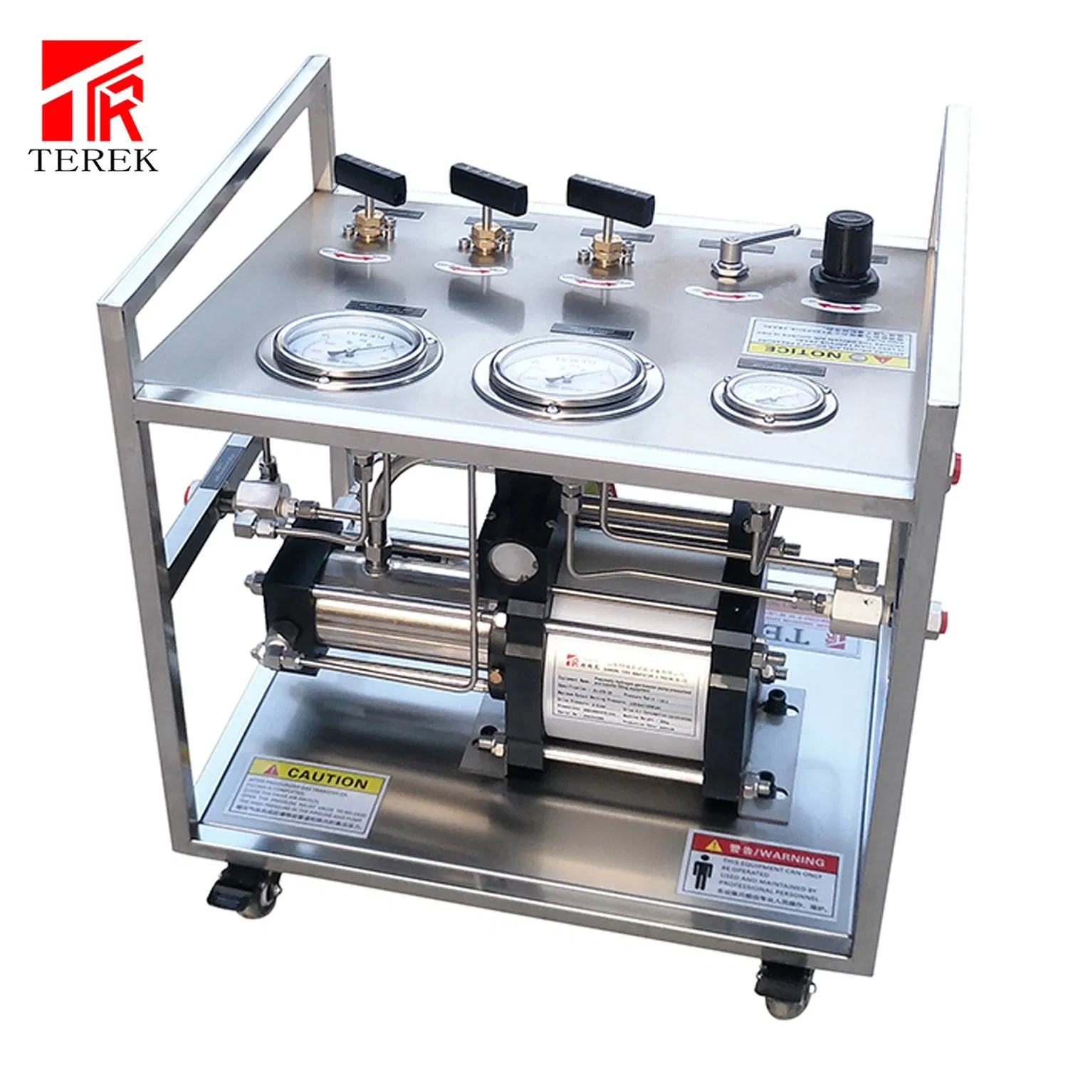 Gas Transfer Pump Terek Adjustable Output Pressure Gas Pressurization System Leak Test Bench