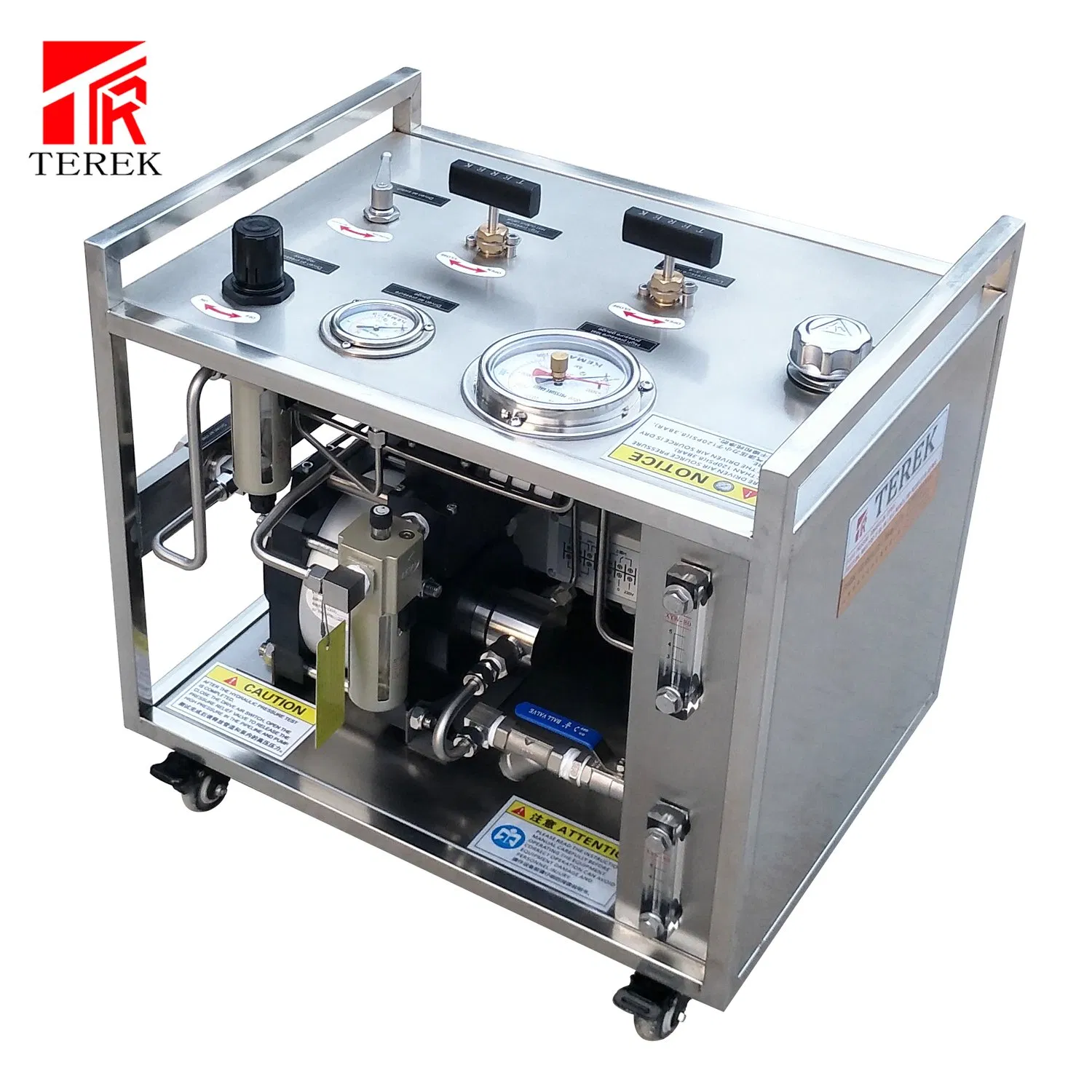 Pneumatic Liquid Control Pressure Relief Valve Test Bench with Round Chart Recorder
