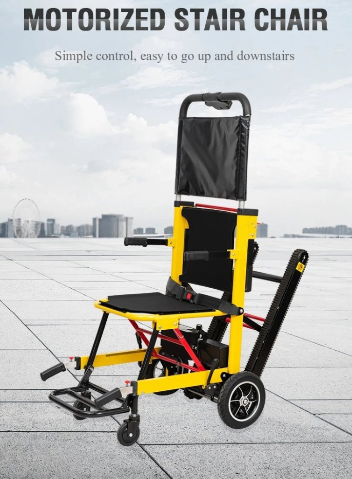 Popular Folding Stair Lift Chair Electric Stair Climber Wheelchair Stair Chair Lift Stair Climbing Trolley