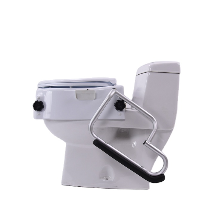 Universal-Mounted Module Design Safety HDPE Detachable Armrest 3 in 1 Raised Toilet Seat with Lid