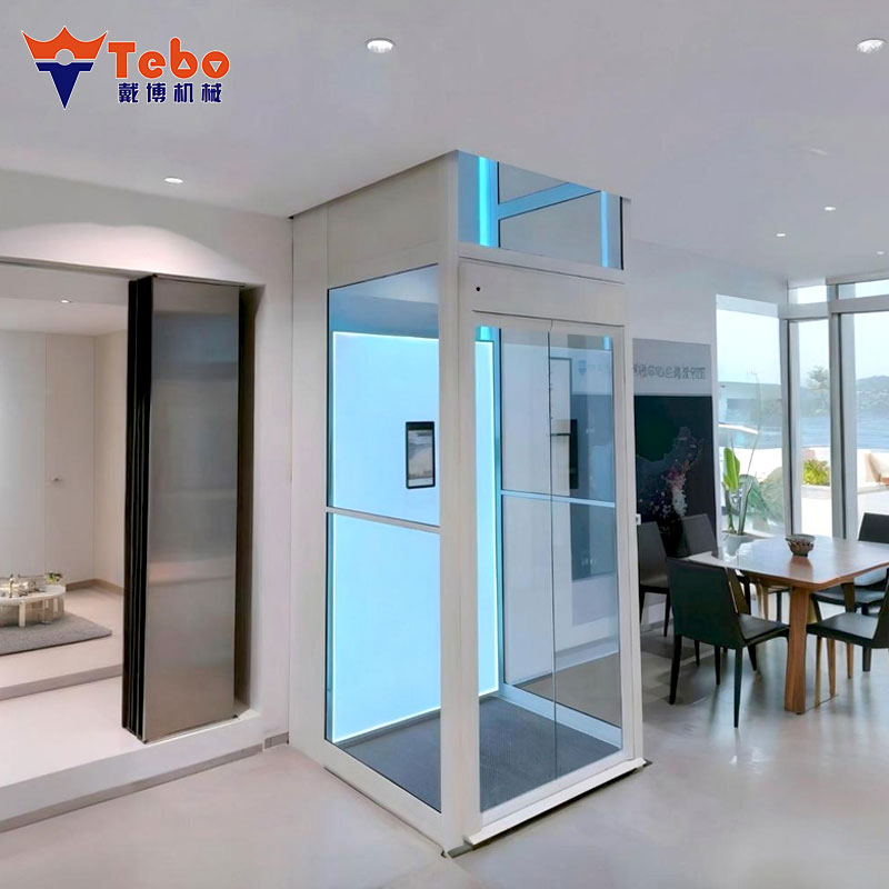 Mini Home Stair Lift 1-2 Person Villa Passenger Elevator Domestic Lift 450kg