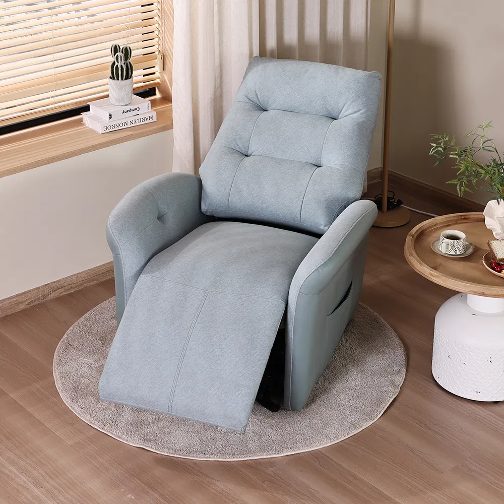 Electric Lift Recliner with Luxury Wooden Chair Elderly Care Products