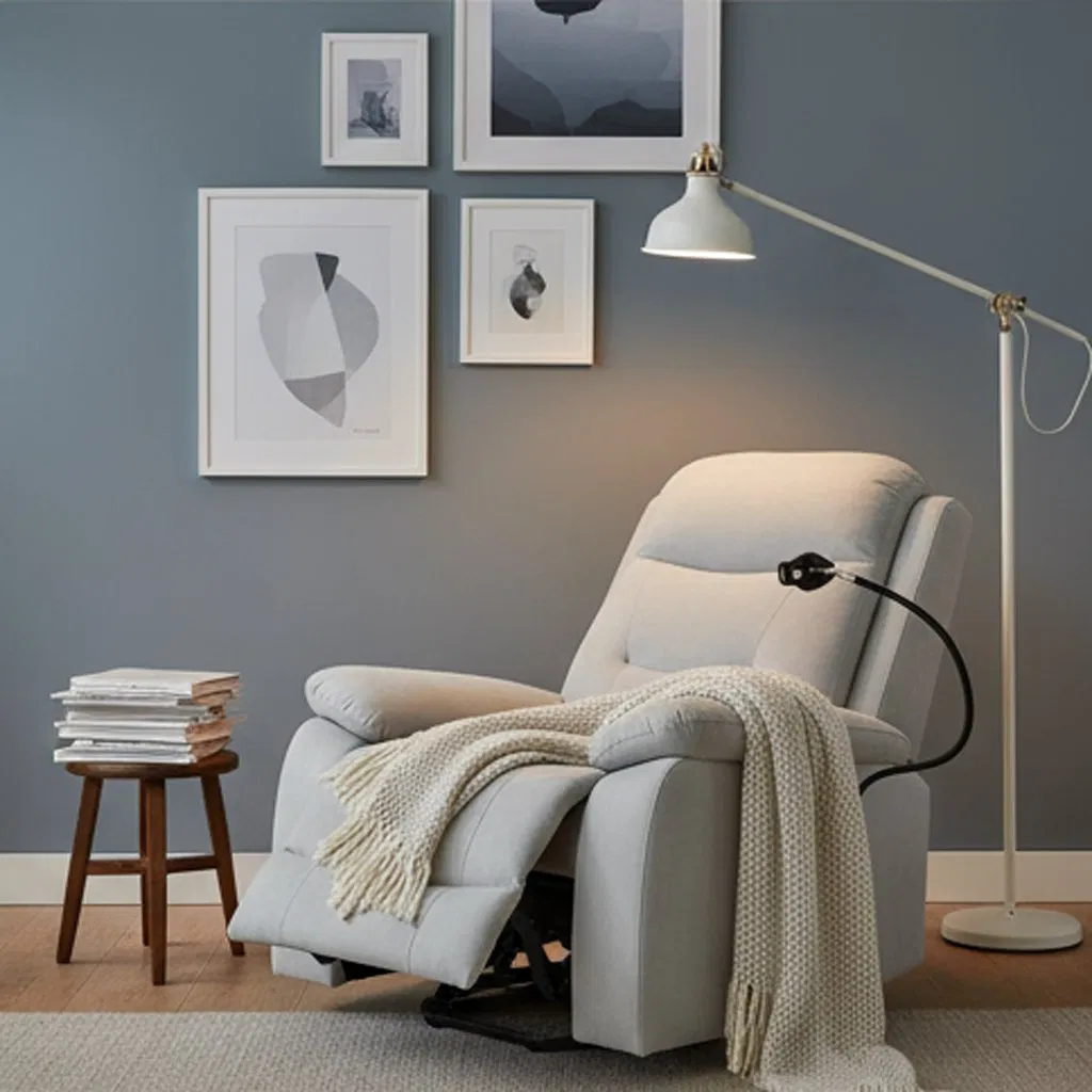 Lazy Sofa Chair Living Room Single Seat Power Electric Lift Assist Recliner Chair with 8 Points Massage Function