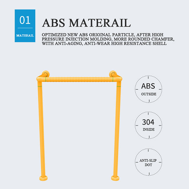 Disabled Elderly Handicap Safety Shower Handrails Anti Slip Bathroom Support Stainless Steel Toilet Grab Bar