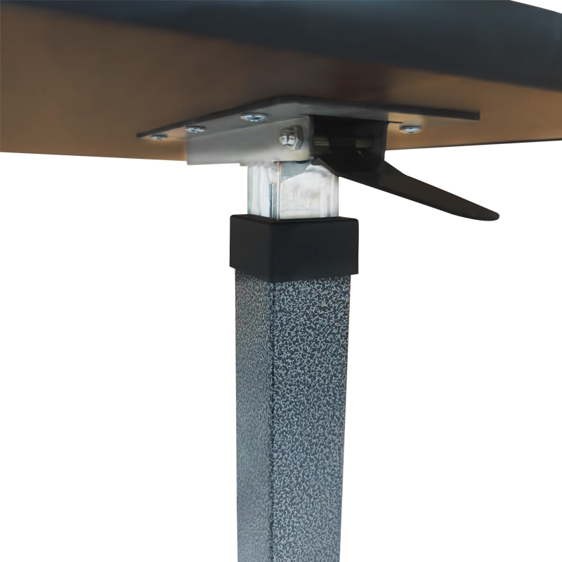 Height-Adjustable Folding Wooden Hospital Overbed Table with Wheels Cheap Steel Frame for Dining by Patients' Bed