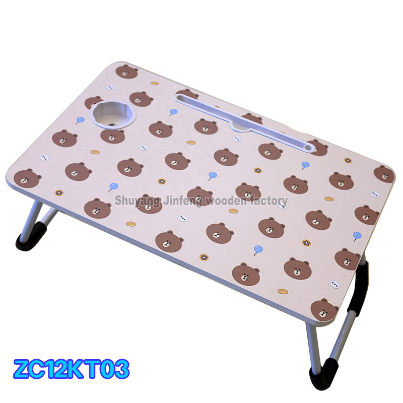 Overbed Table Home Furniture Foldable Laptop Table Computer Desk