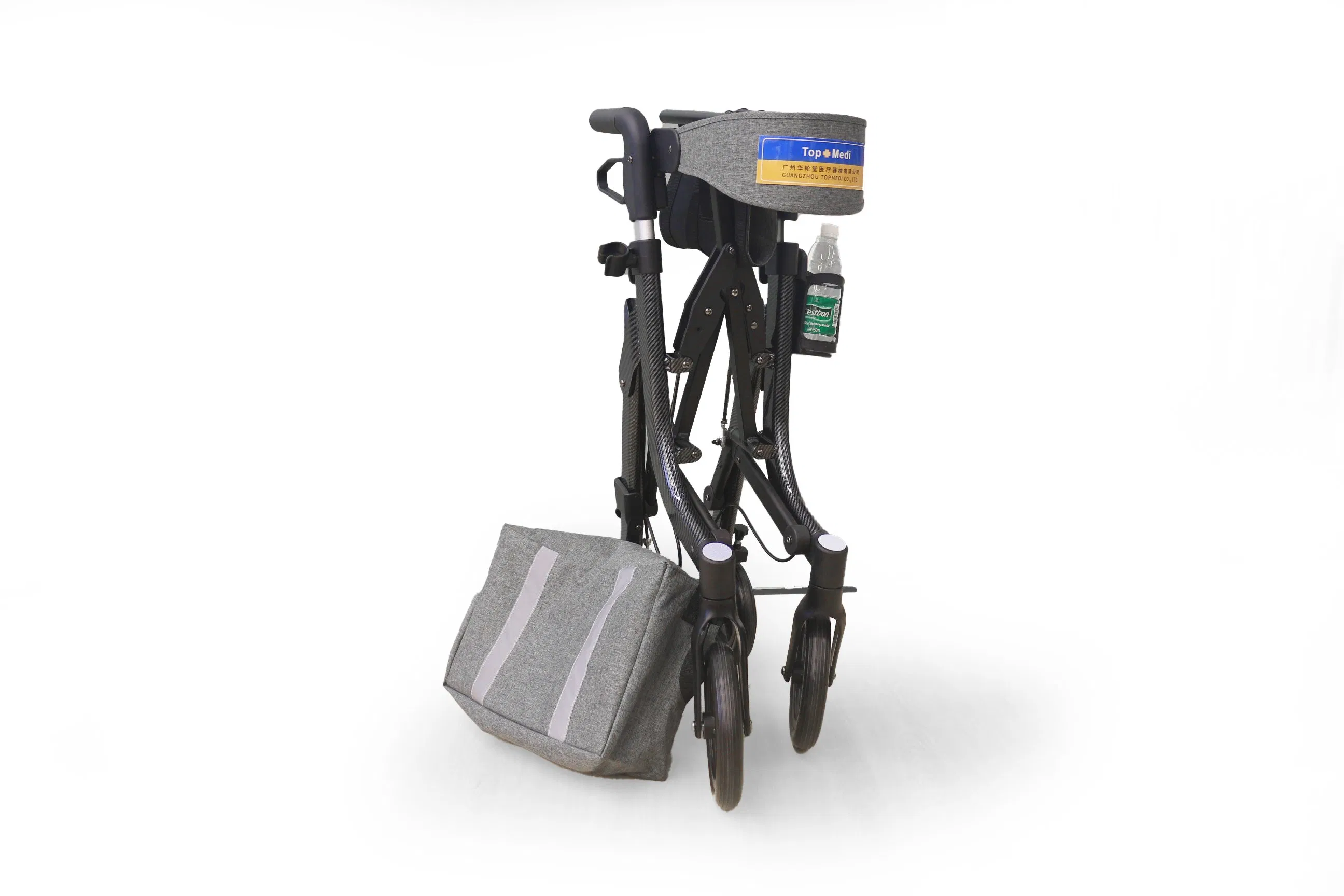 Aluminum Frame Four Wheels Medical Walking Rollator with Seat