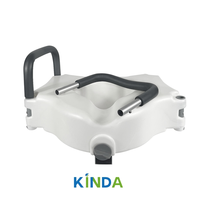 Raised Toilet Seat with Lid Discreet Home Bathroom Solution