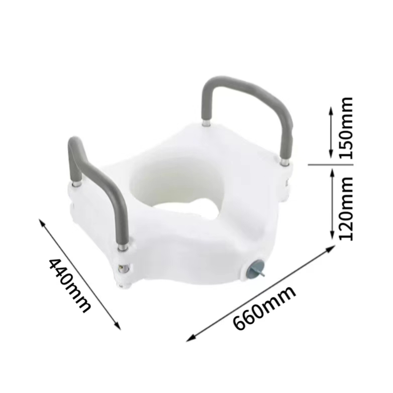 Adjustable Toilet Seat Riser for Comfort and Safety Support