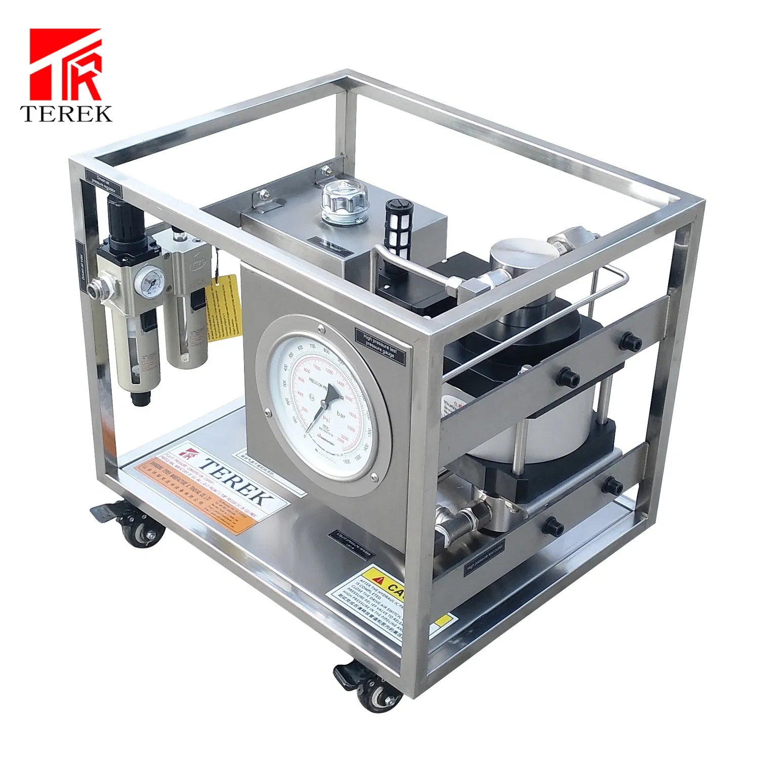 Terek Pneumatic Drive Liquid Transfer Pressure Pump Test Bench for Hose Testing