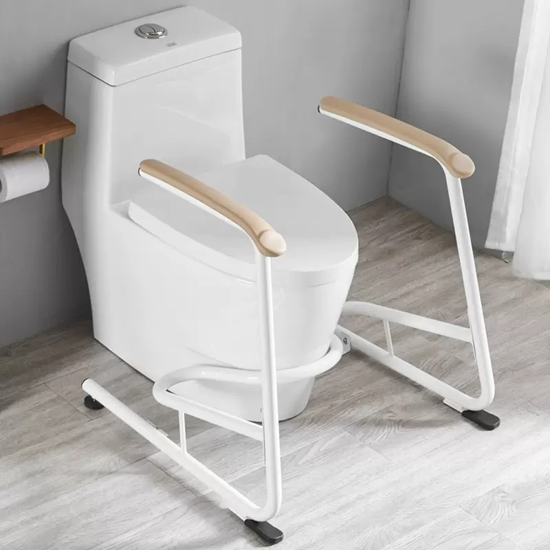 Adjustable 25-Inch Free Standing Toilet Safety Rail for Elderly &amp; Seniors