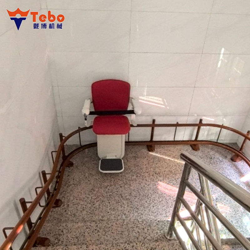 Barrier Free Curved Stair Lift for Home Accessibility