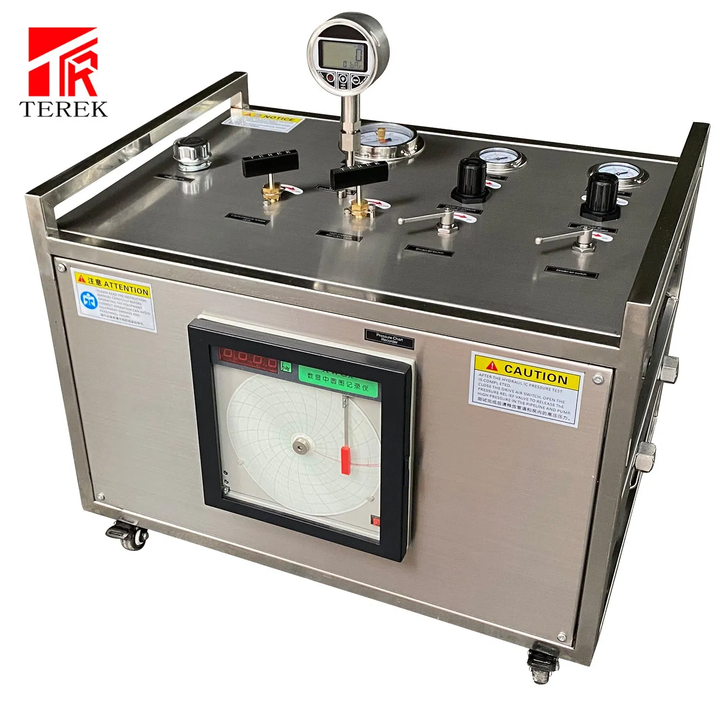 High Flow Hydraul Test Bench Reciprocating Type Liquid Booster Filling Transfer Pump with Recorder