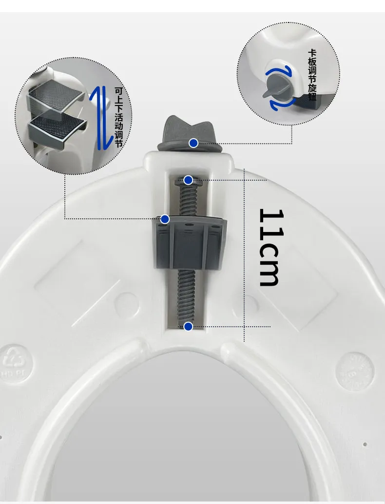 Raised Toilet Seat Detail