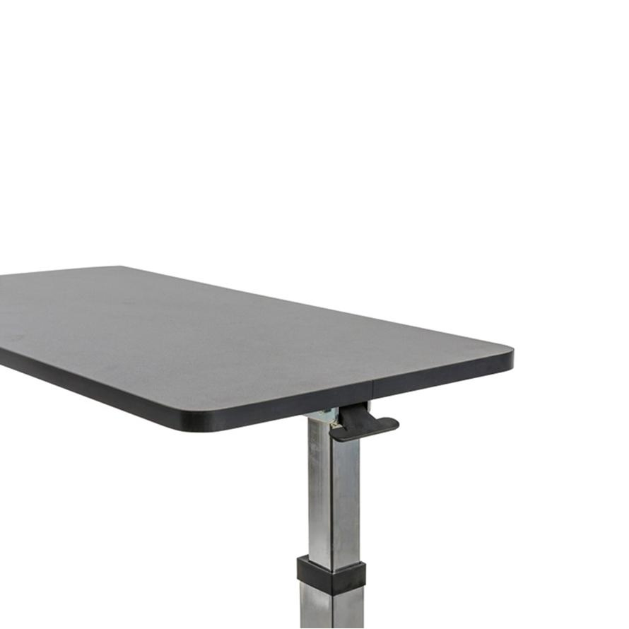 Hospital Grade Mobile Overbed Table with Adjustable Height Feature