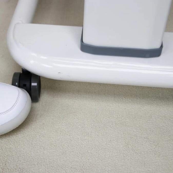 Adjustable Overbed Bedside Table Bed Side Over Bed Cardiac Table with Wheels