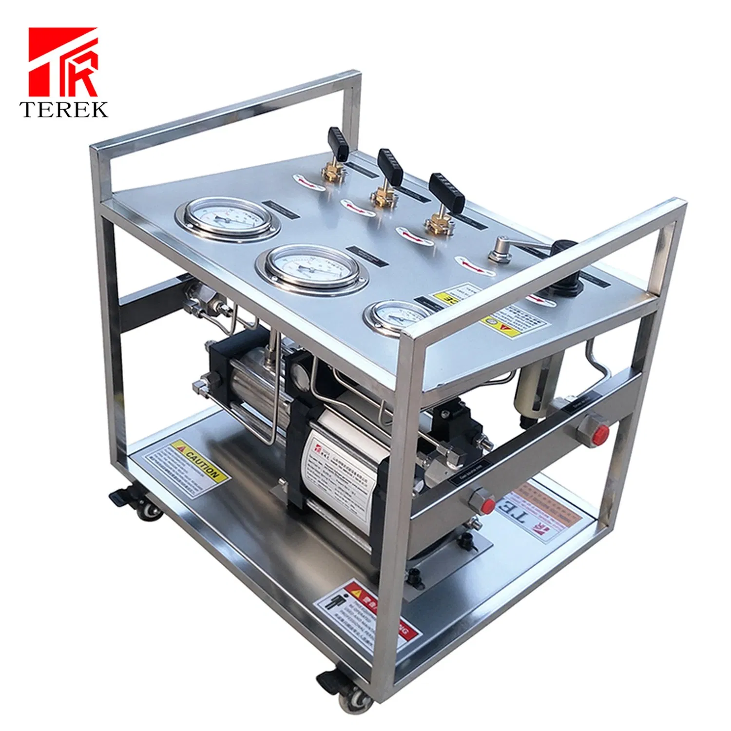 LPG Gas Cylinder Filling Machine CO2 Gas Booster Pump Gas Pressurization System Leak Test Bench