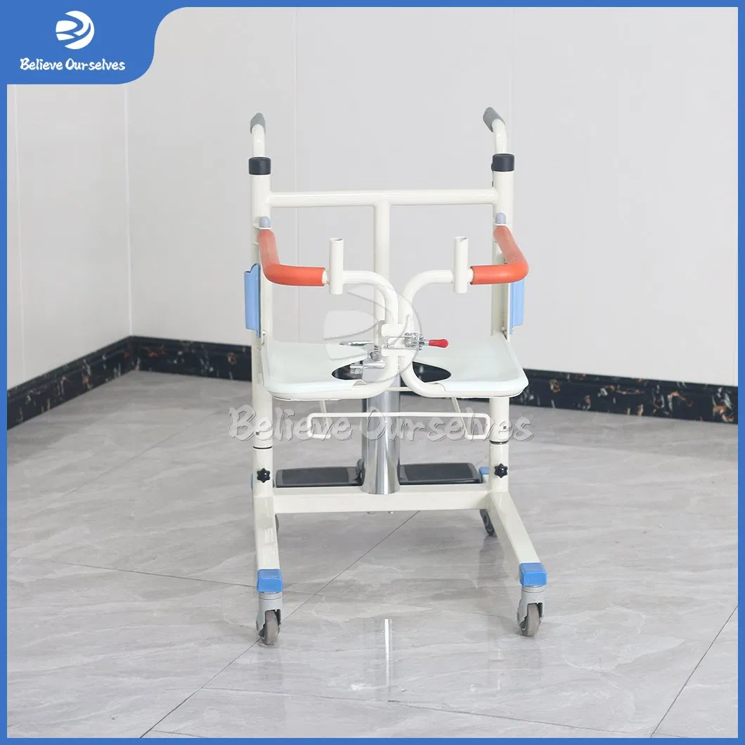 Huaren Home Medical Equipment Suppliers Freedom Transfer Patient Lift China Ywj-02 Configure Emergency Stop Switch Transfer Chair Commode