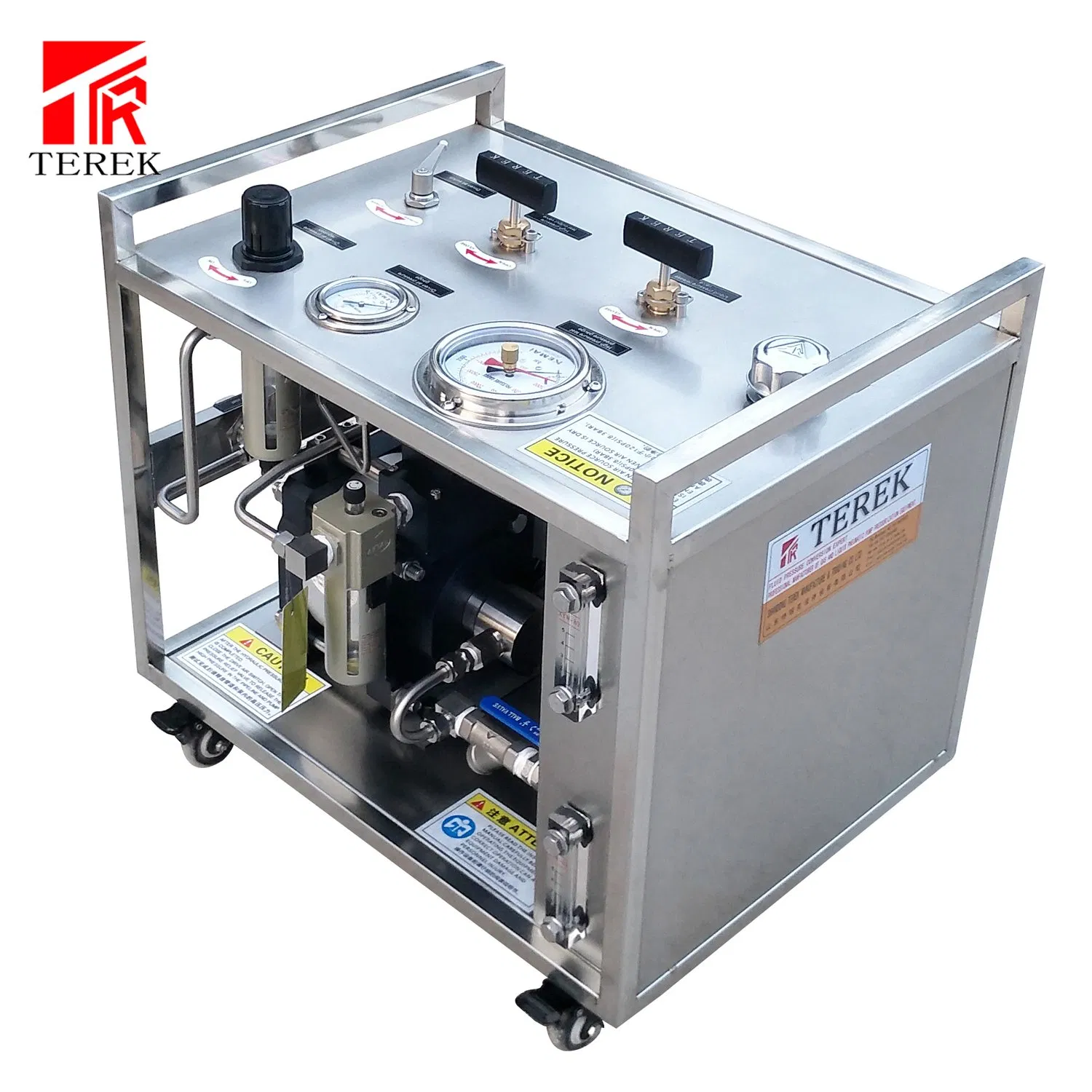 Pneumatic Liquid Control Pressure Relief Valve Test Bench with Round Chart Recorder