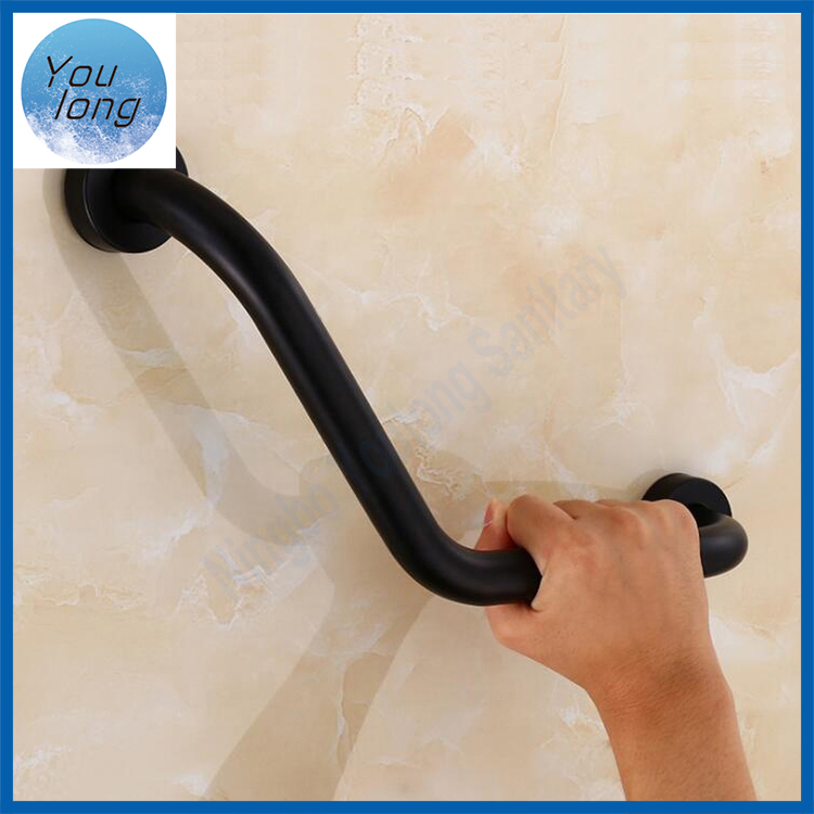Bathroom Elderly Shower Grab Bars Rails Stainless Steel Bathtub Black Grab Bar