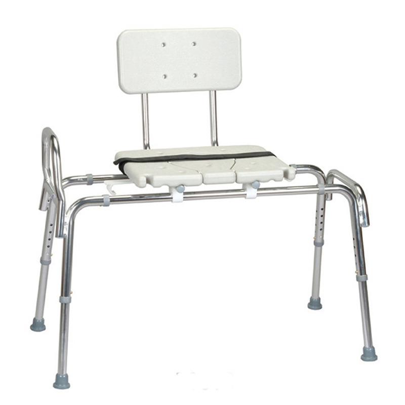 Anti-Slip Aluminum Bath Seat Shower Chair Sliding Tub Bench