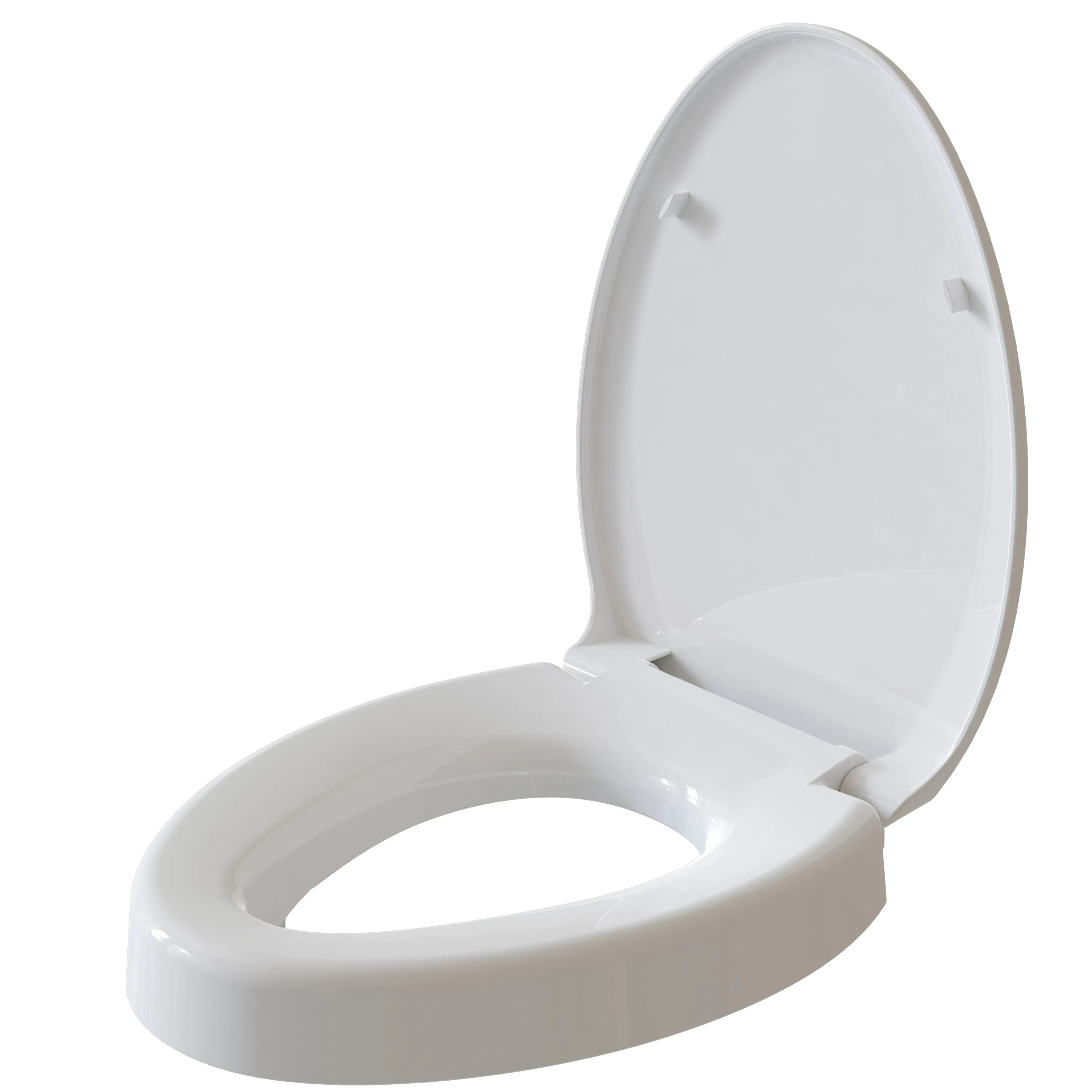 Premium Raised Toilet Seat with High of 7.6cm PP Toilet Cover