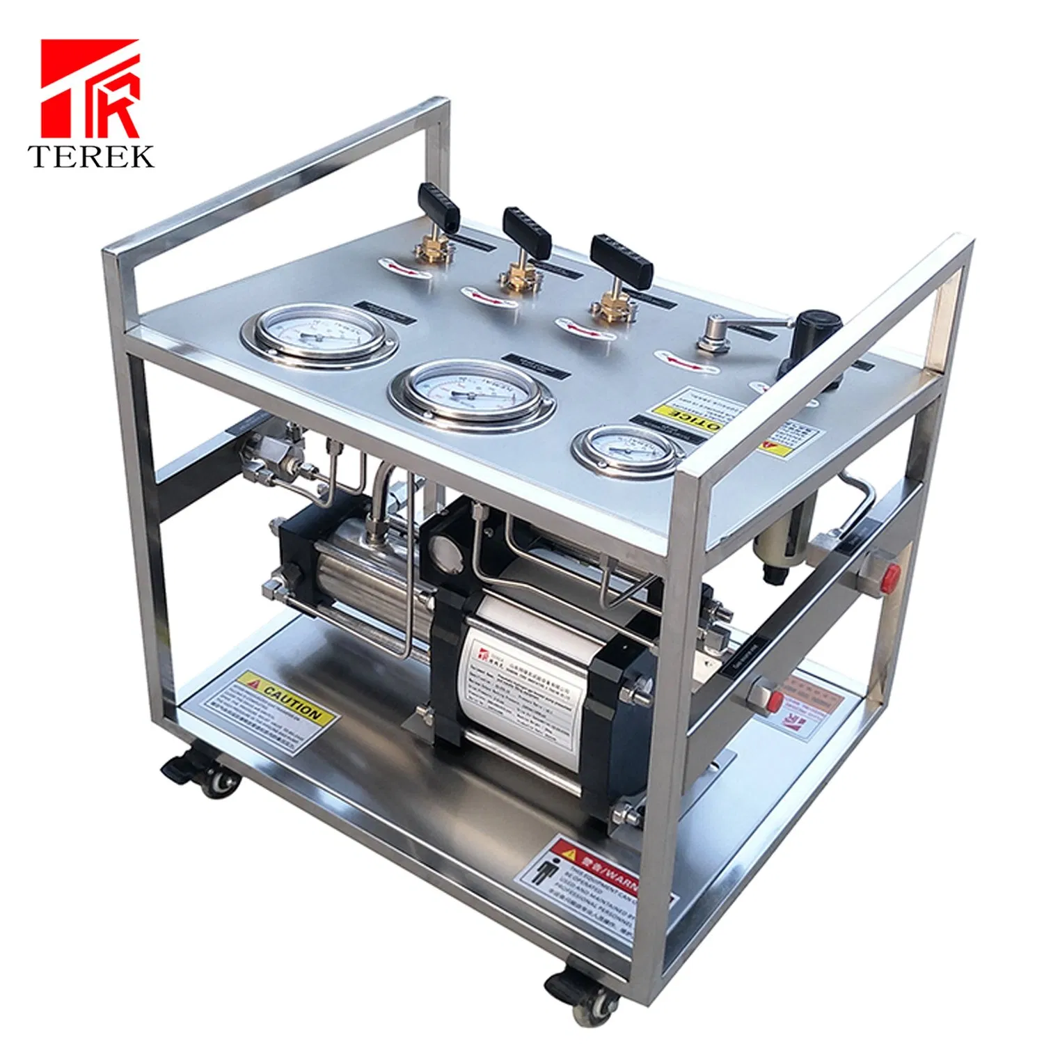 LPG Gas Cylinder Filling Machine CO2 Gas Booster Pump Gas Pressurization System Leak Test Bench