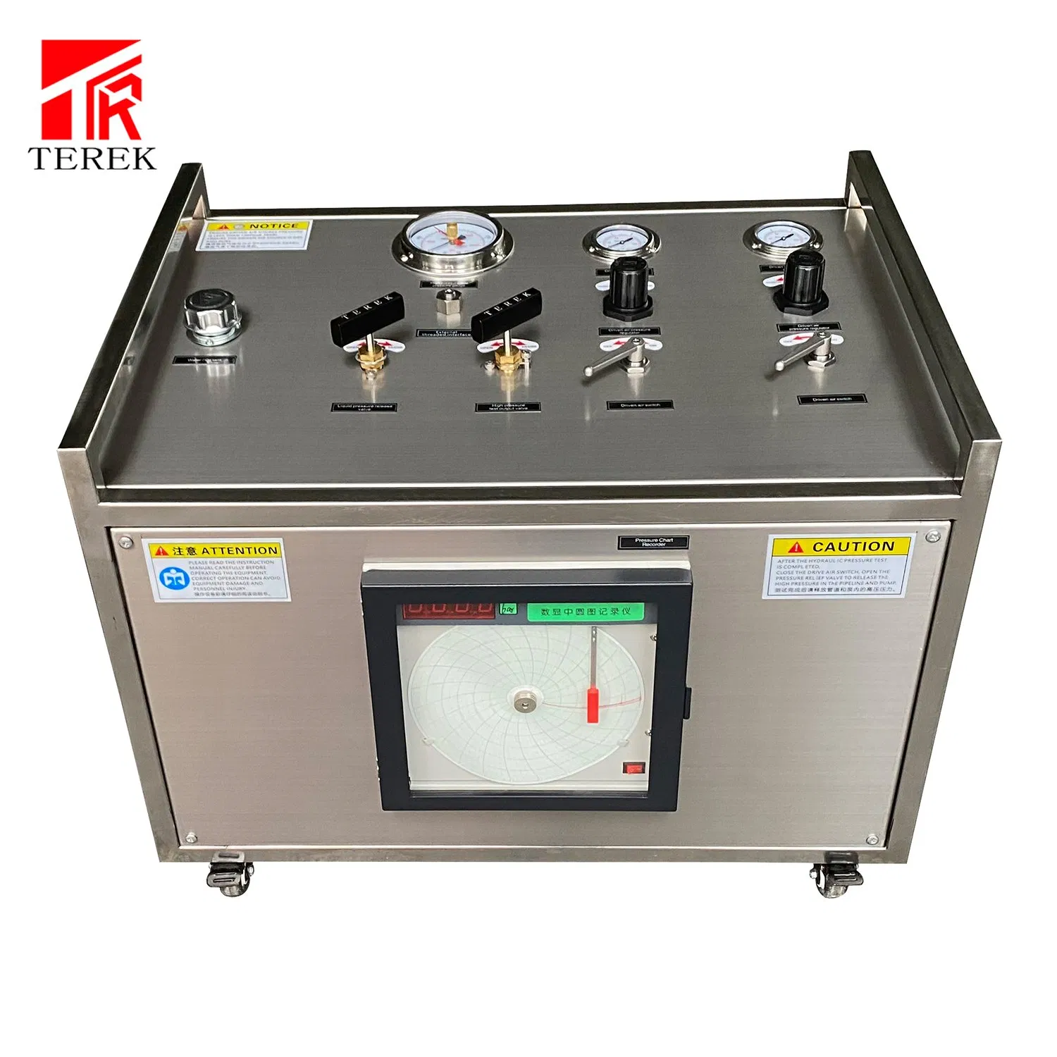 High Flow Hydraul Test Bench Reciprocating Type Liquid Booster Filling Transfer Pump with Recorder