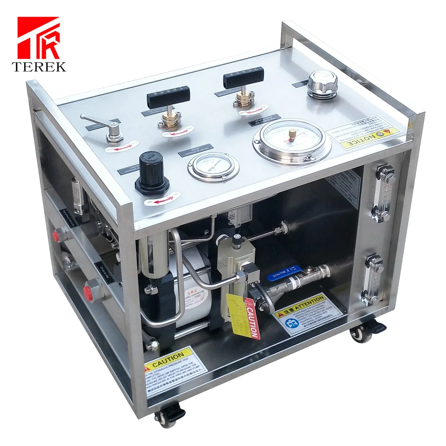 Pneumatic Liquid Control Pressure Relief Valve Test Bench with Round Chart Recorder