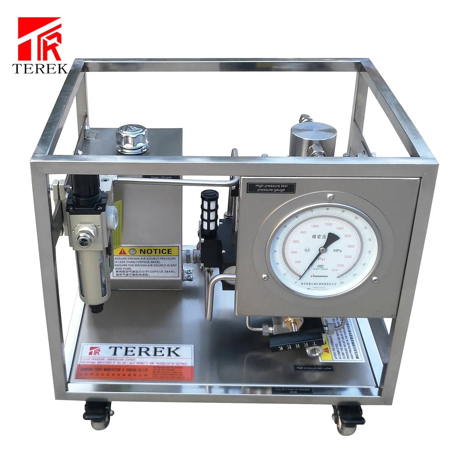Pneumatic Liquid Booster Pump Transfer Pump Oil Hydraulic Pump Test Bench