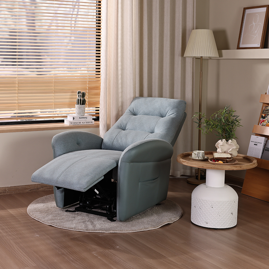 Electric Lift Recliner with Luxury Wooden Chair Elderly Care Products